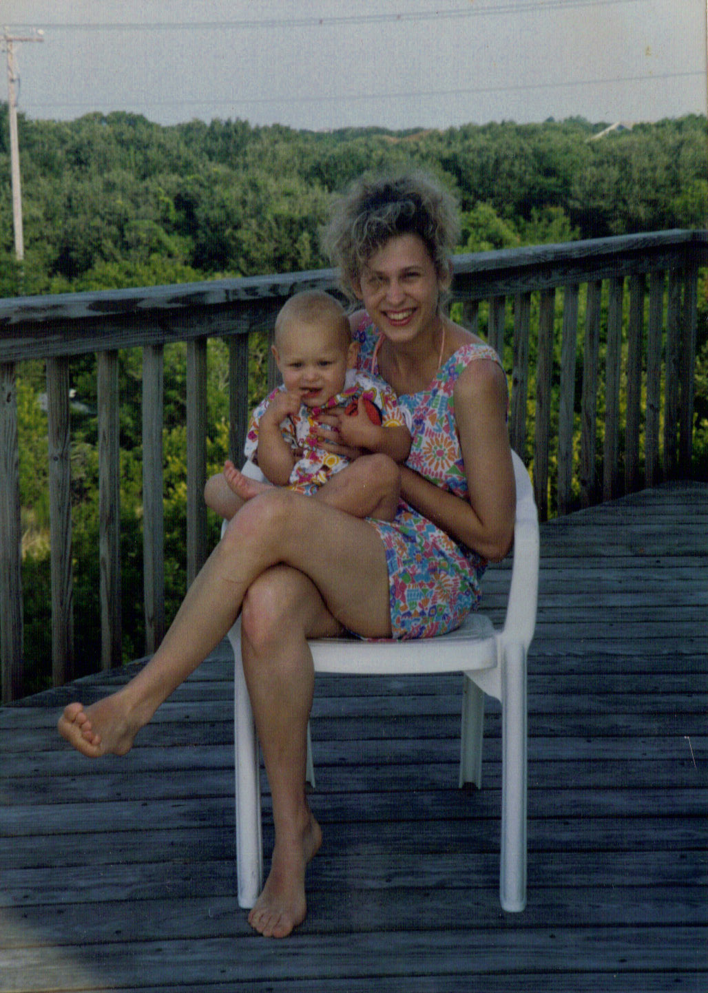 Krisen and daughter 1992